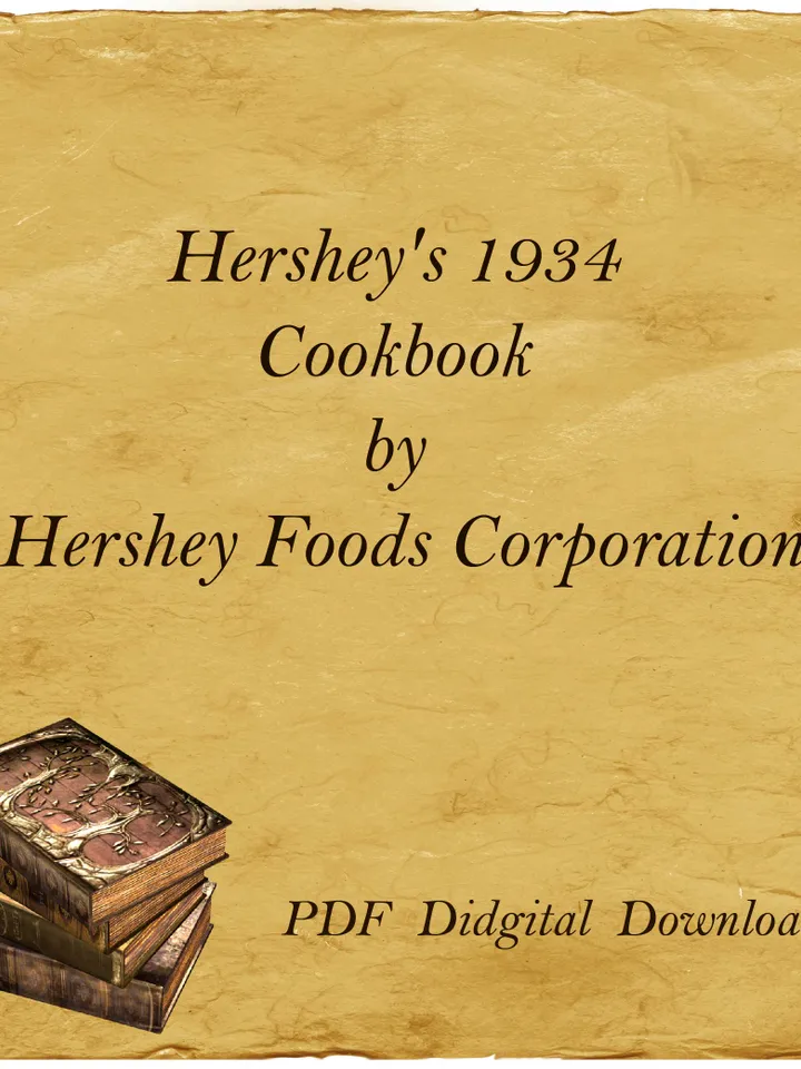 Hershey's 1934 Cookbook by Hershey Foods Corporation, PDF, Digital Download