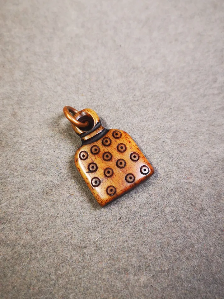 Yak Bone Carved Mantra Dot Mala Pendant,Bead Counter Clip, Prayer Bead Accessories,Gandhanra Tibetan Amulet