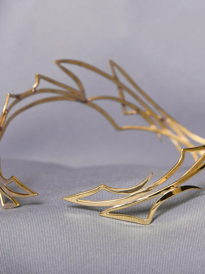 Dragon style diadem, Dragon princess diadem, fantasy elven crown, elven circlet, headband elvish tiara, wedding circlet