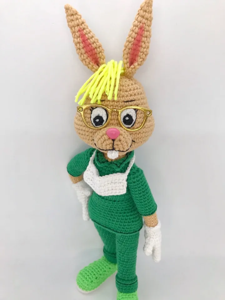 Digital Download - PDF. Crochet pattern Bunny Dentistry. DIY amigurumi toy tutorial
