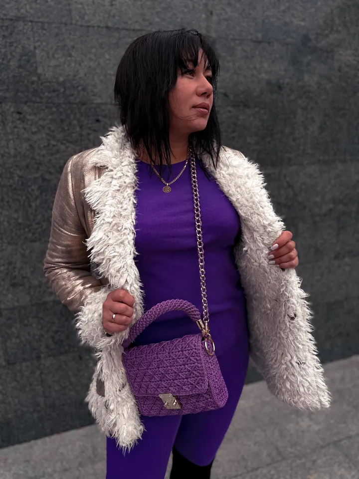 Crochet pattern women handbag PDF digital instant download, video tutorial, vegan crossbody, top handle, small purse, clutch, shoulder bag