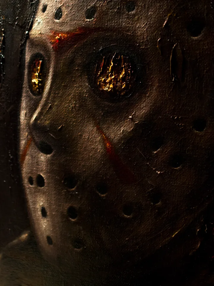 Original oil painting Jason Voorhees Friday the 13th