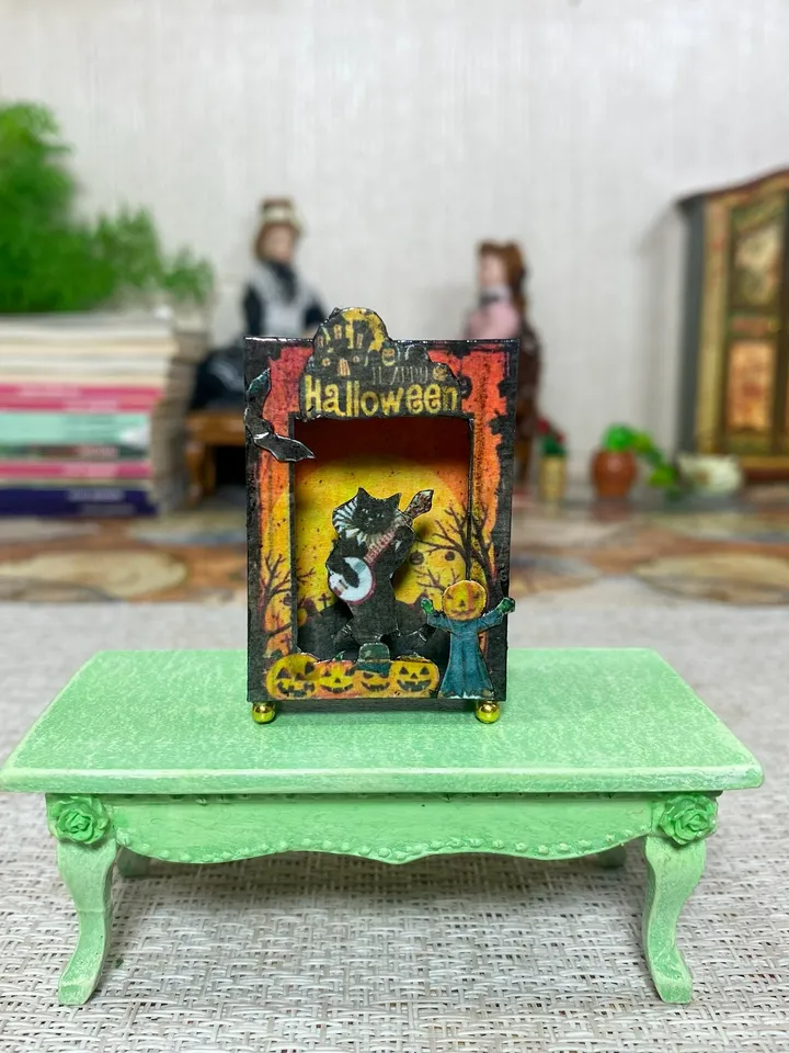 Halloween. Puppet show. TUTORIAL.dollhouse miniature.
