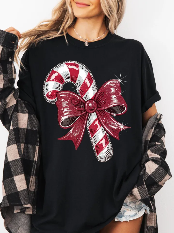 Candy Cane png Christmas png Glitter Christmas png Coquette Holiday png Merry Christmas png Retro Christmas png Merry xmas png Disco png