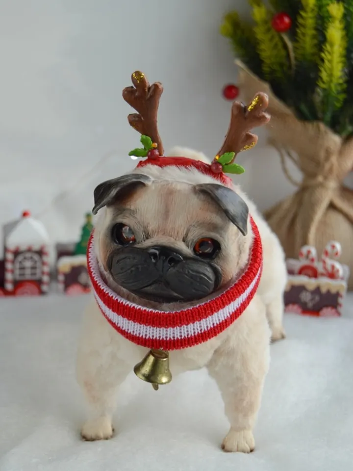 Pug dog realistic toy