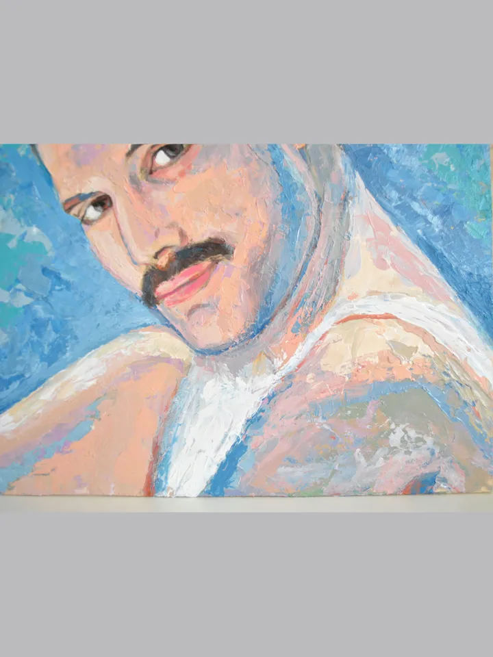 Freddie Mercury portrait of celebrity,american idol