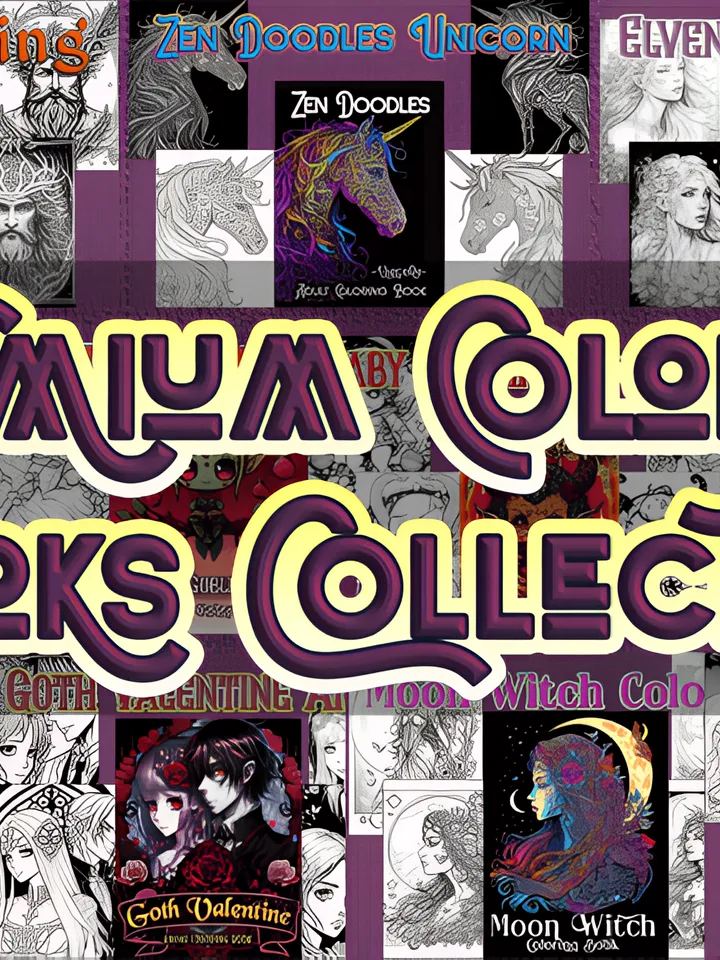 Premium Coloring Books Collection