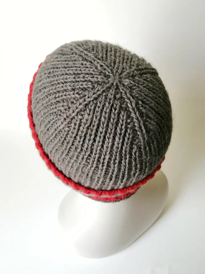 Handmade Alpaca and Merino Wool Men's Ribbed Beanie. Hand-knitted Warm Winter Cap. Cozy warmth with a touch of luxury. FREE SHIPPING!