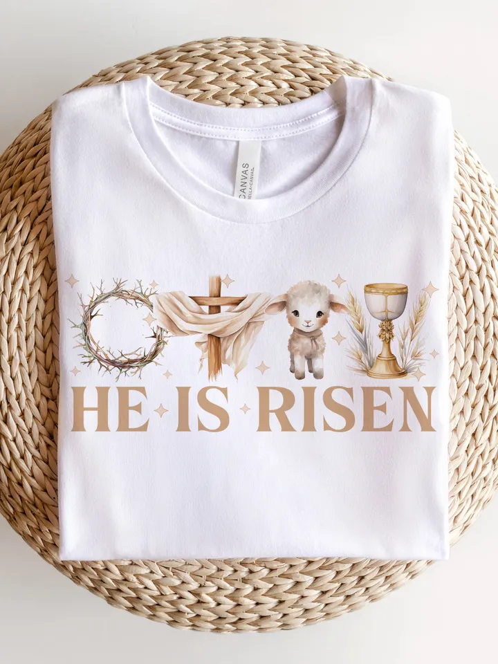 He is Risen PNG, Easter Christian Sublimation Design, Easter png, Jesus Sublimation, Bible Verse Png, Christian Png, Sublimation Design