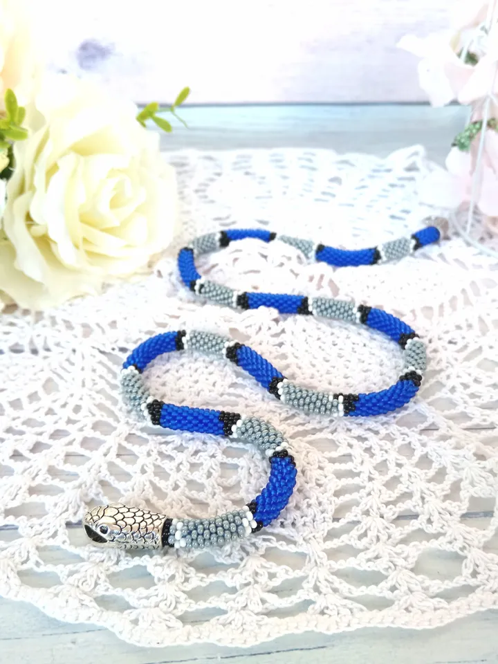 New year snake necklace