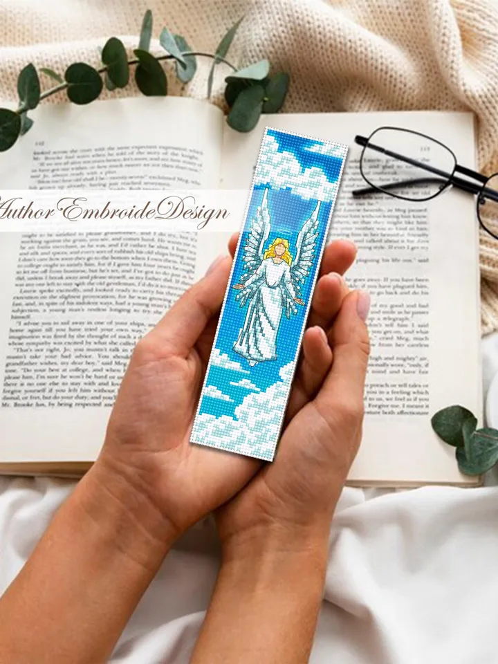 Set of Christian bookmarks cross stitch pattern PDF download Holy cross and white dove cross stitch Bible bookmark pattern digital PDF #B457