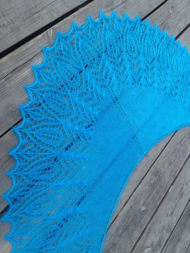 Fichu Knitting Pattern Bekhar Shawl