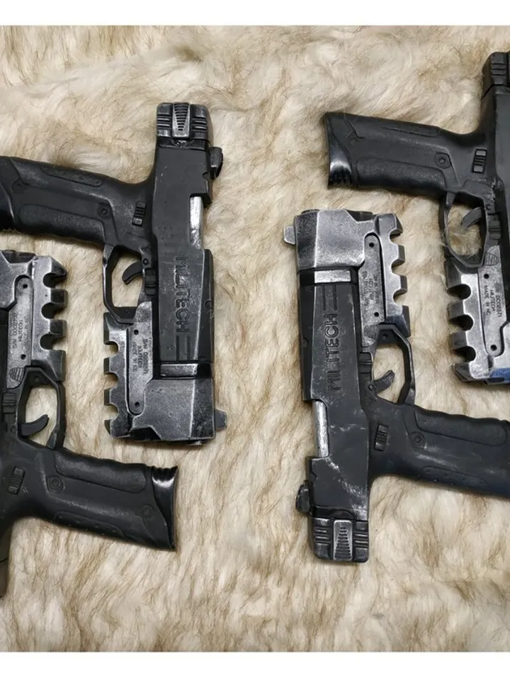 Cyberpunk cosplay toy gun larp - militech prop pistol - ARASAKA - Budget Arms