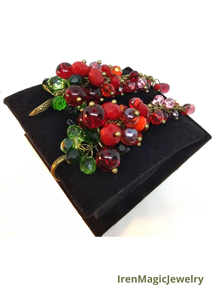 Red Berry Earrings
