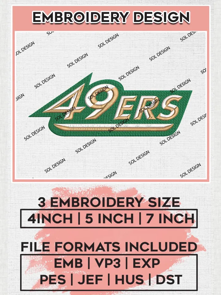 Charlotte 49ers Wordmark Logo Embroidery Files, NCAA Charlotte 49ers Team Embroidery, NCAA Teams, 3 sizes, Machine embroidery designs, Digital Download