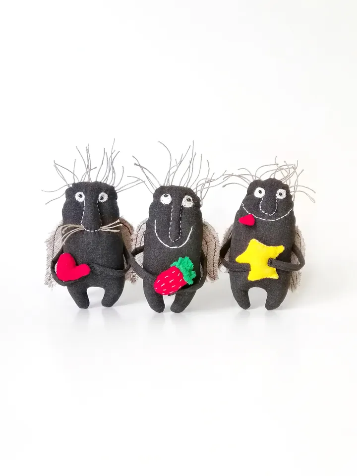 Unique Handmade Textile Art Angels - Charming One-of-a-Kind Creations. Shop our collection of eerie and whimsical Dolls. FREE SHIPPING!