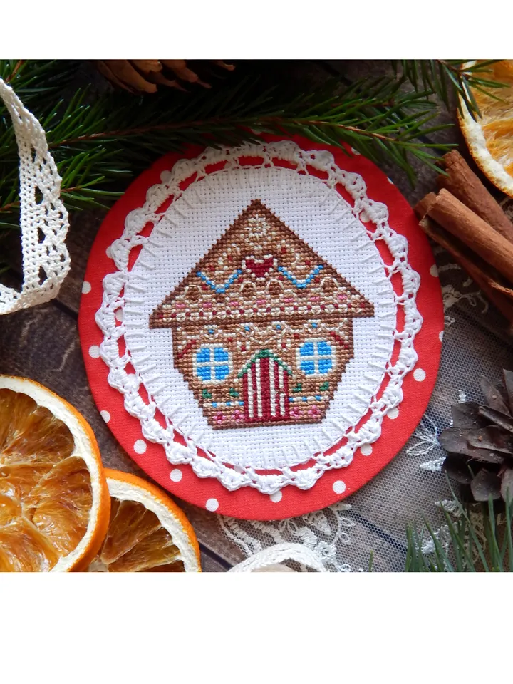 Gingerbread House cross stitch pattern