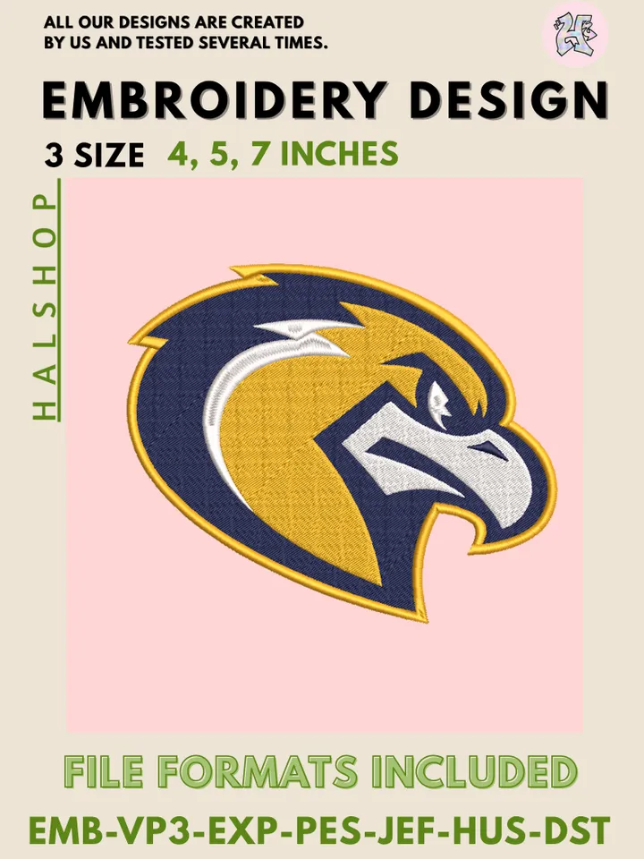 NCAA Marquette Golden Eagles Round Logo Embroidery, NCAA Marquette Golden Eagles Logo Embroidery Files, NCAA Teams, Machine Embroidery Designs, Digital Download