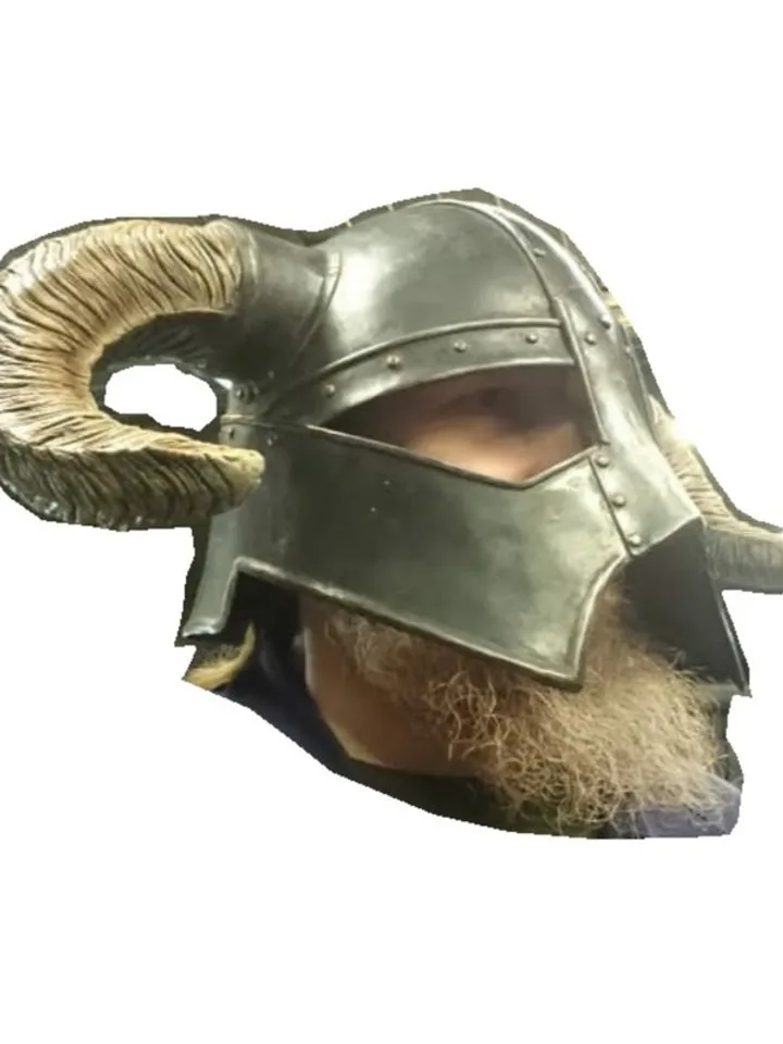 Skyrim helmet - custom - Steel helmet - viking helmet - helmet with horns - stee