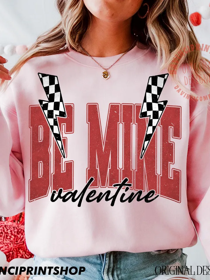 Be Mine Valentine png, Be Mine png, Valentines Day png, Heart png, Love png, Valentines Shirt Sublimation, Retro Valentine png, sublimation
