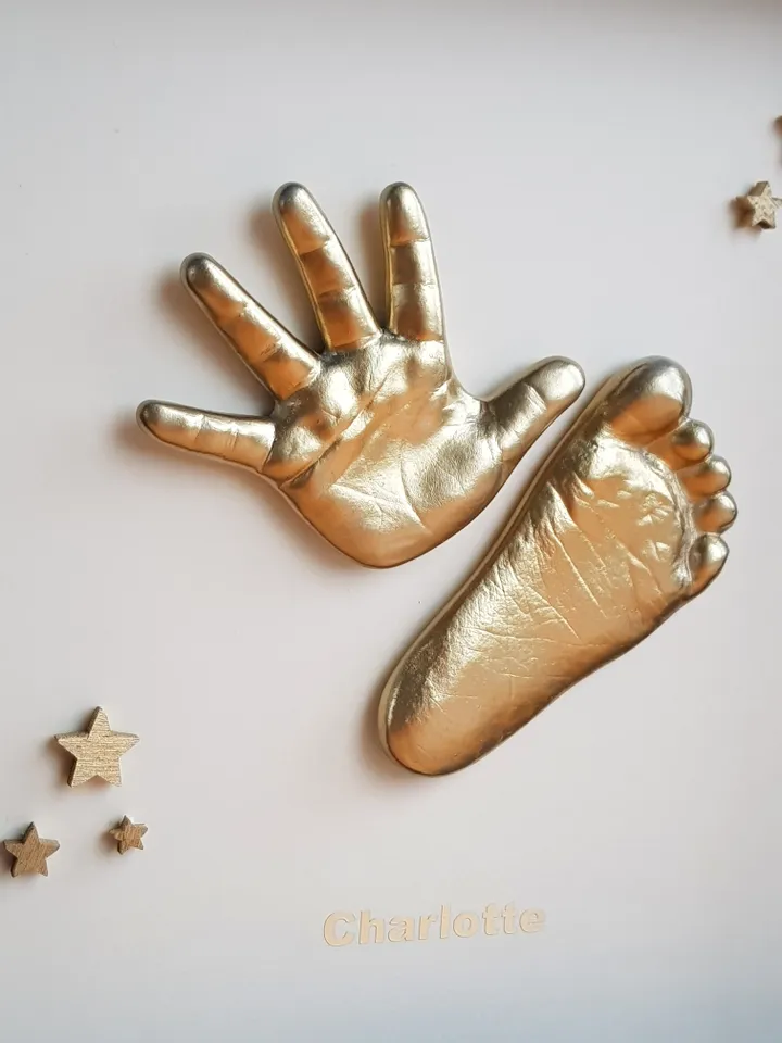Casting baby hand and foot. DIY kit for baby. Birthday present.