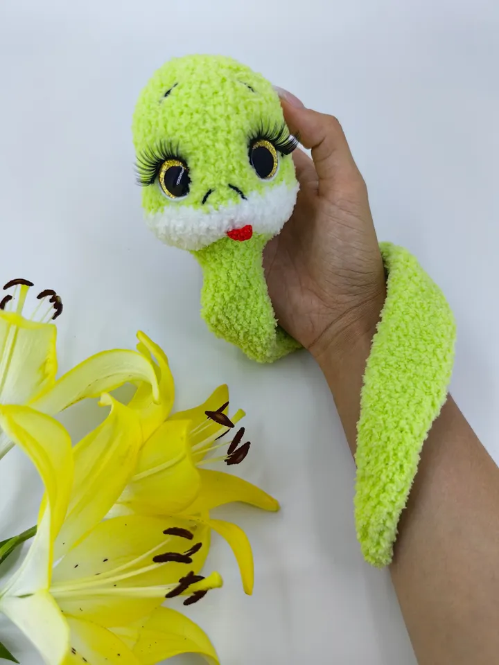 Snake crochet toy