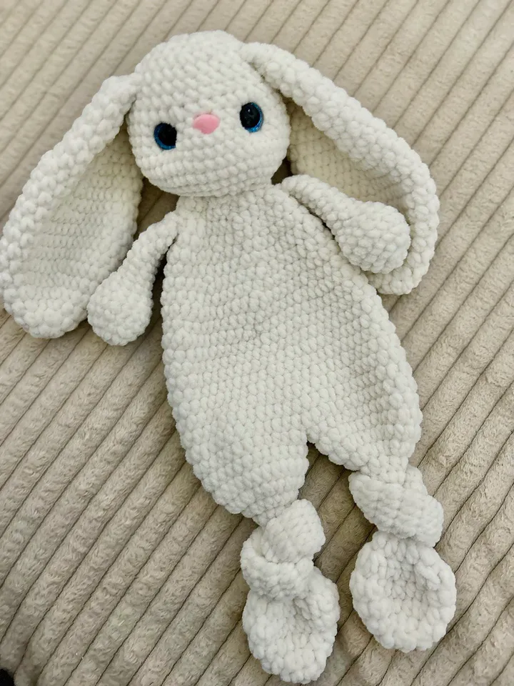 Baby bunny lovey Big cuddle rabbit with long ears