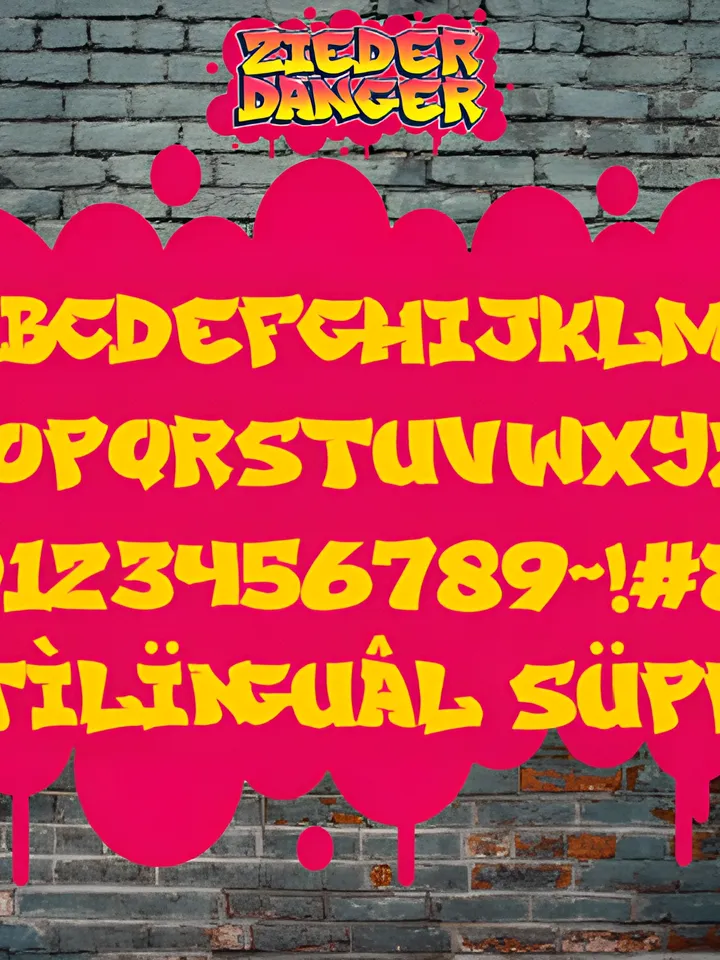Zieder Danger Basic Graffiti Font