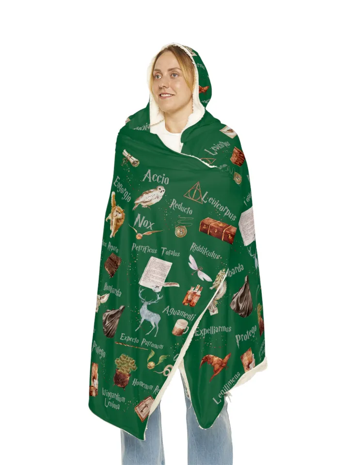 Wizarding World Snuggle Blanket ; Magic School Snuggle Blanket Owl Key Magic World Custom Wizard Snuggle Blanket Gift Baby Magic WBB12