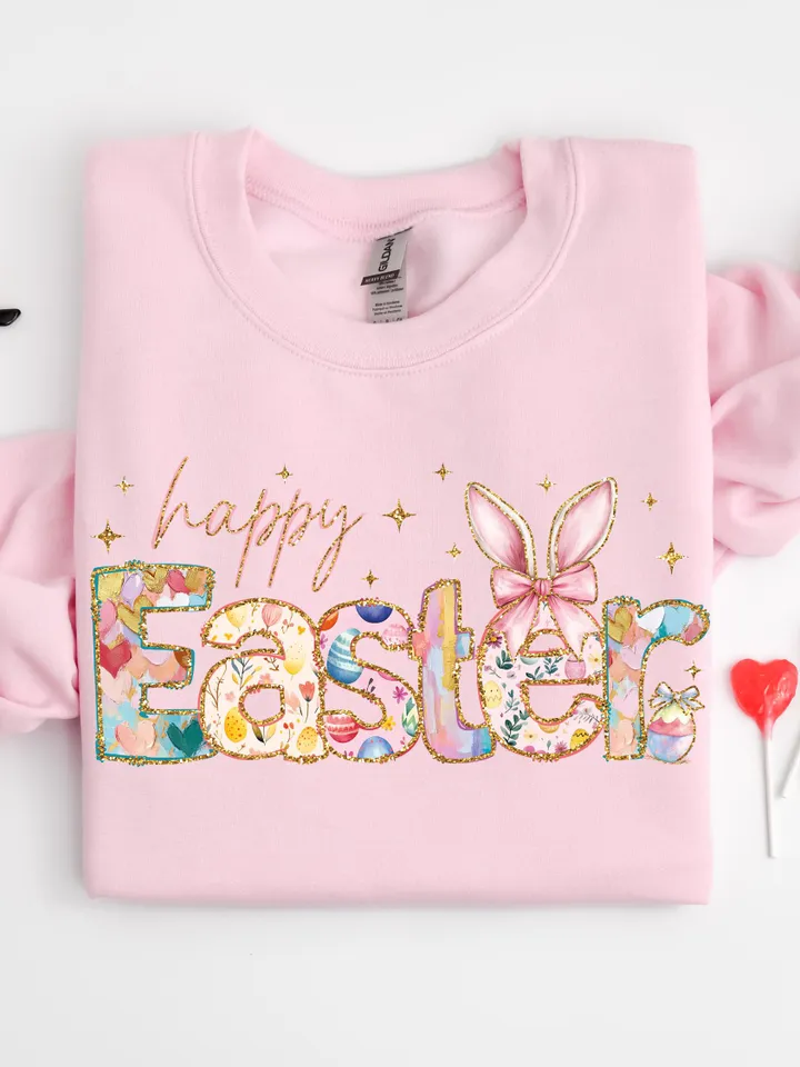 Happy Easter retro easter doodle png Easter Christian Png Easter bible verse png Risen doodle png retro easter glitter easter sublimation