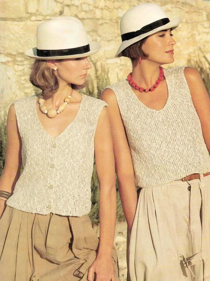 Top sleeveless Knitting pattern ,lace easy top knitting Women summer Sweater Knitting Pattern Ladies pdf