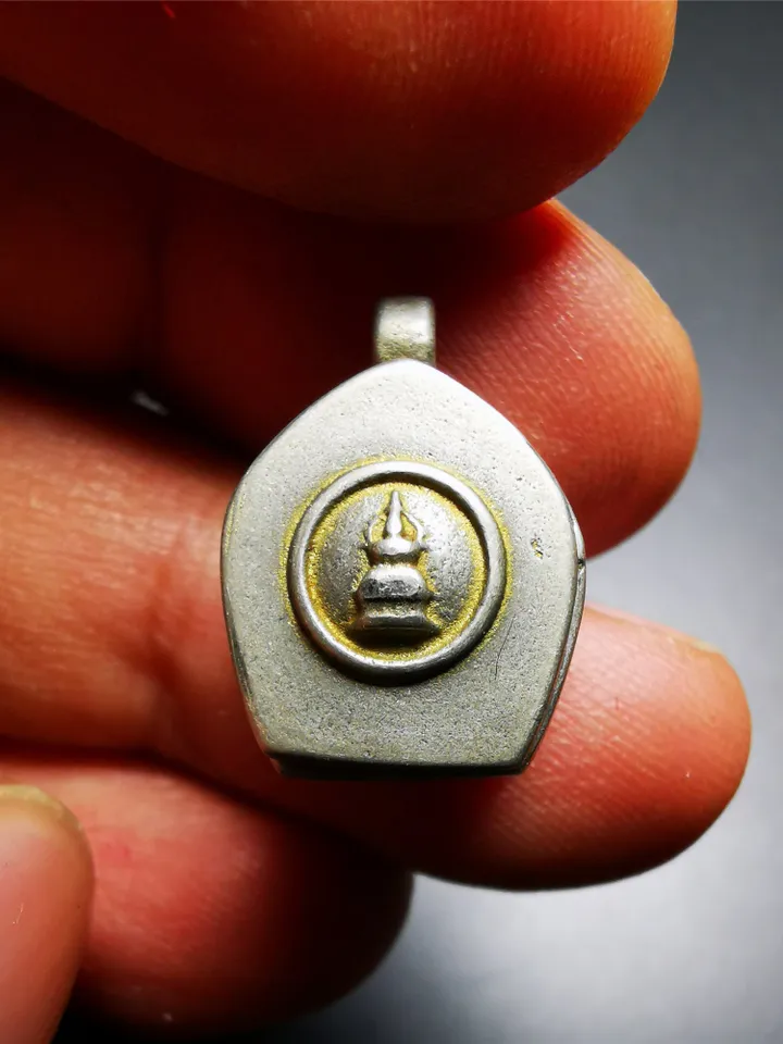 Gandhanra Antique Handmade Gau Ghau Shrine, Green Tara/Guru Rinpoche,Mini Size Tibetan Buddhist Altar Amulet Pendant,Made of White Copper