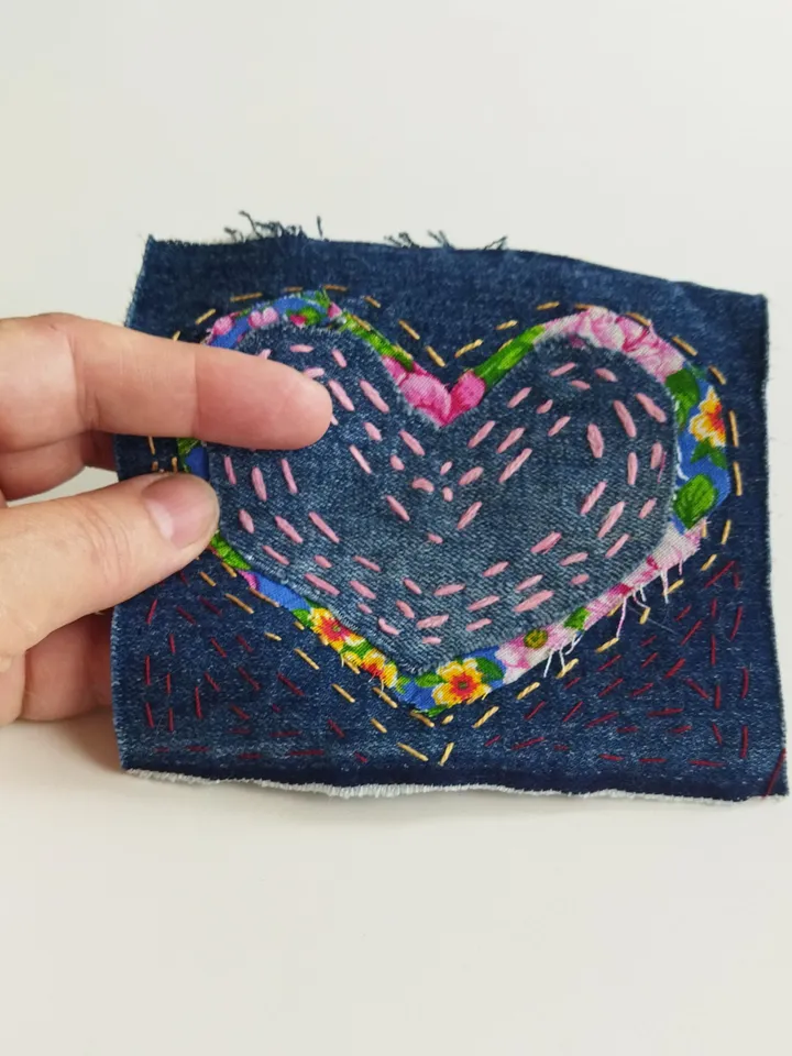 Denim patches,Patches, stripe, for decoration, denim