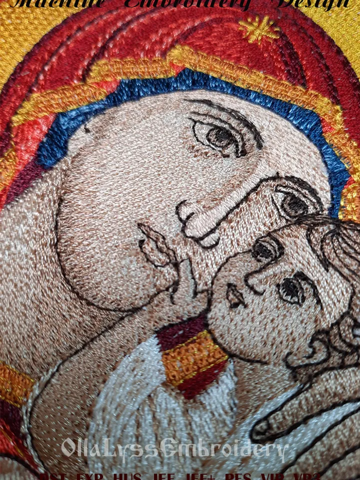 Sweet Kissing icon embroidery design