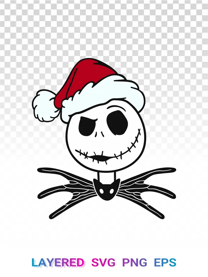 Jack Skellington Christmas PNG, Nightmare Before Christmas SVG
