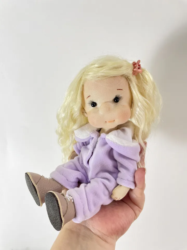Handmade Textile Doll Art Doll Waldorf Doll Inspiration Birthday Gift for Girl