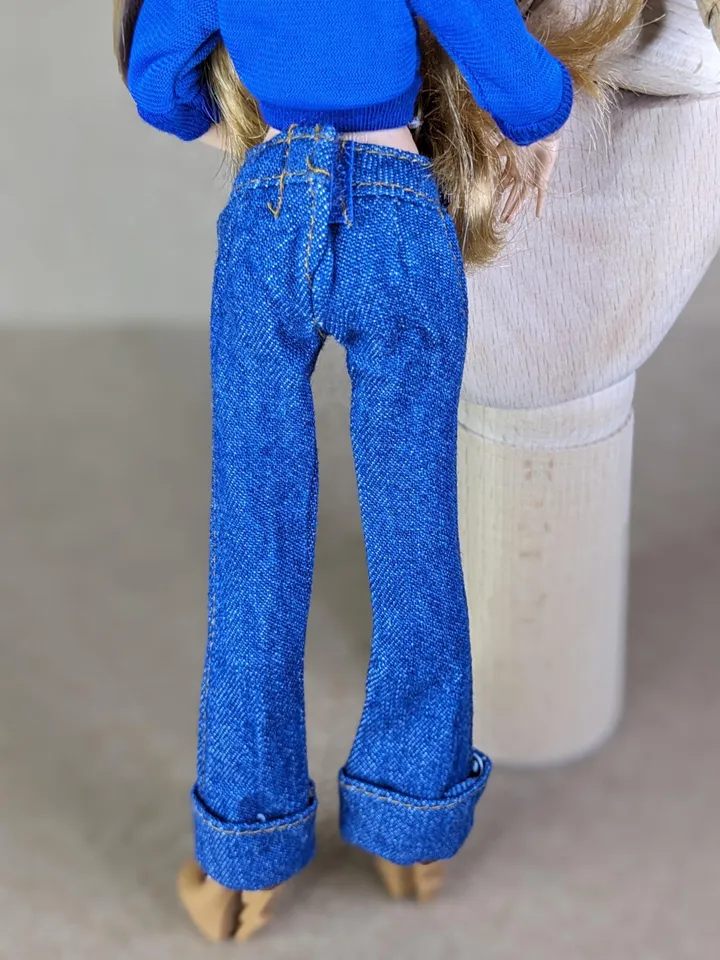 Blue jacket or jeans for 10.5-inch female dolls (MH, EAH)