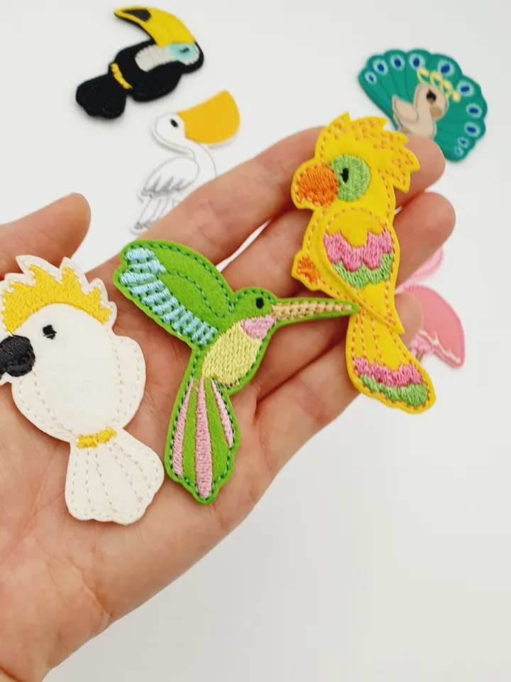 ITH Birdhouse Handbag & Felt Birds Playset Embroidery Design | Pelican Parrot Flamingo Toy Pattern 5x7 | Digital Download