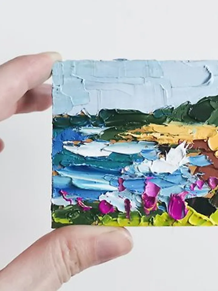 Seascape 油畫 Painting 油畫原作 Original Art Impasto 手工油畫 Poppy Art by Verafe
