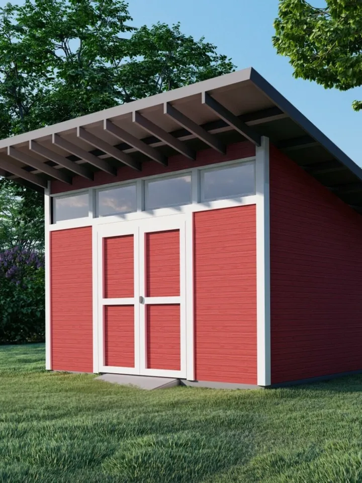 10x12 Modern Garden Shed Plans: DIY Storage Workshop Blueprints (PDF Download)