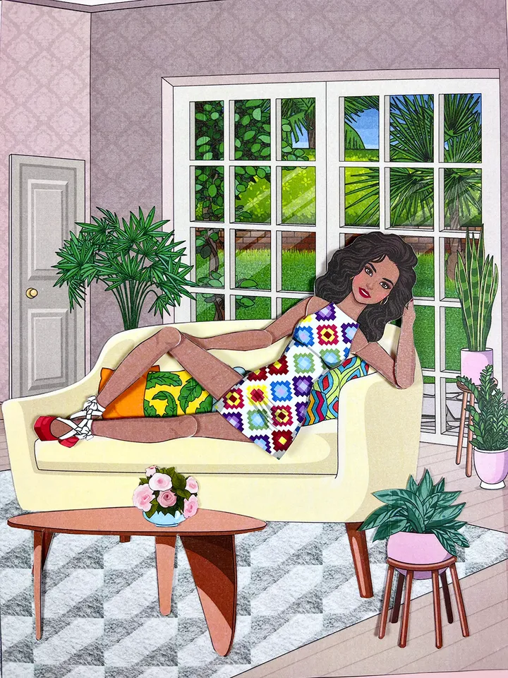 Printable Paper Doll House