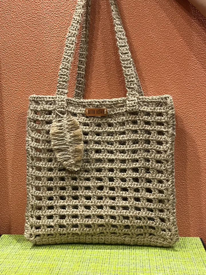 "Feather" Knitted bag