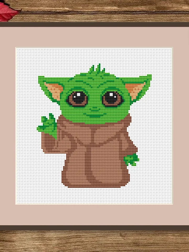 Baby Yoda Cross Stitch Pattern, Movies Cross Stitch Pattern, Movie Pattern, Wizard Cross Stitch Pattern, TV Cross Stitch Patterns #mv021