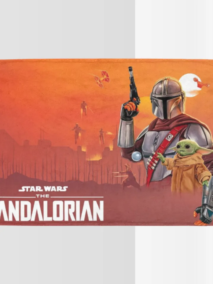 Mandalorian Blanket Lightweight Soft Microfiber Fleece
