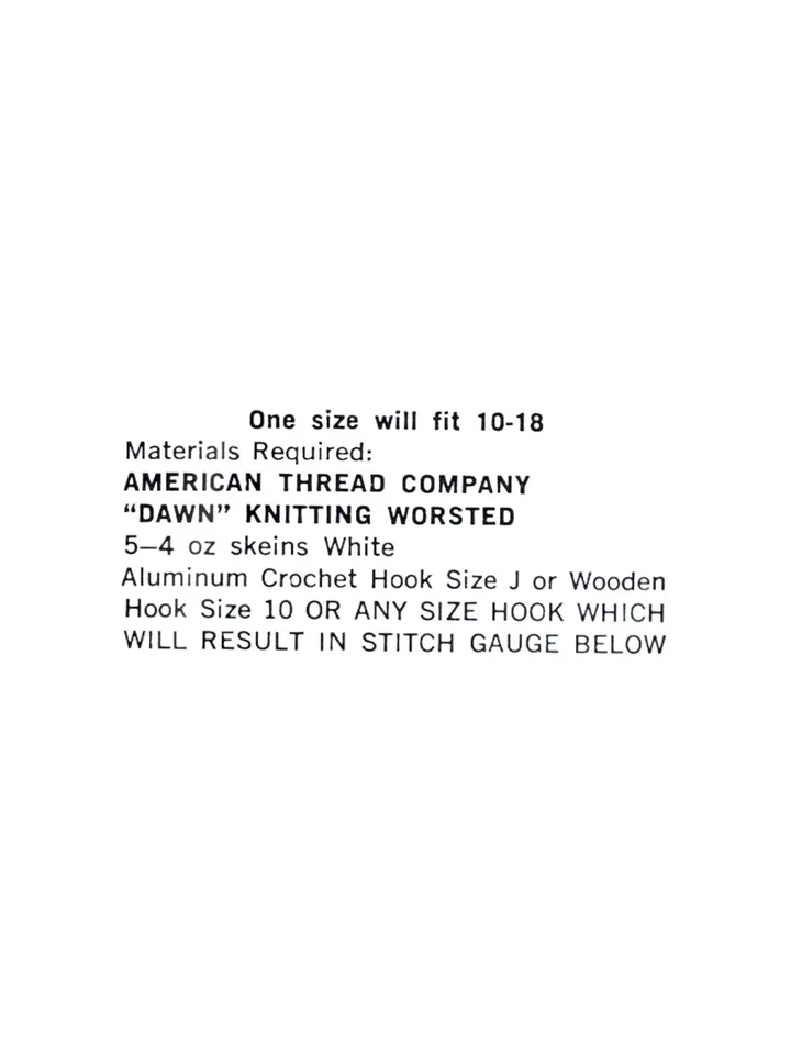 Vintage Crochet Pattern 278 Shell Covered with Pompons Women