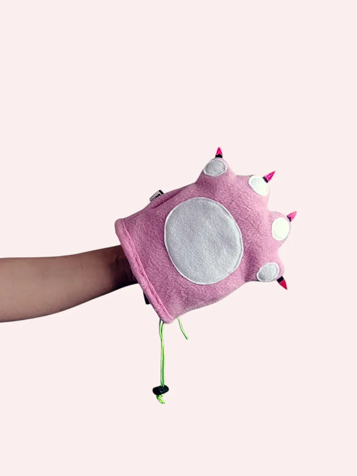Chalk bag Сat's paw pink for rock climbing