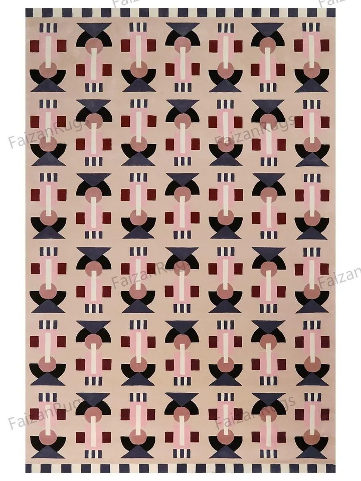 Buy 8x10 Area Rugs Hand Tufted Pink Color Rug 100% Wool For Living Room, Bed Room, Kids Room In Any Size 10x14,10x12,9x12,8x10