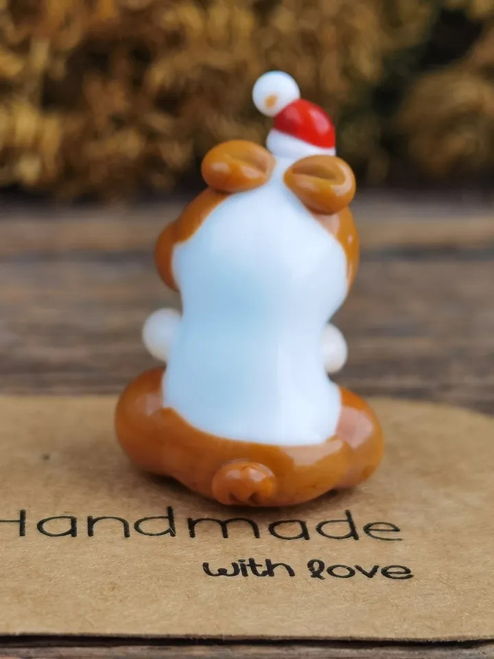 Hamster figurine Rat gifts Pet mouse Hamster toy Glass hamster art Guinea pig miniature Dollhouse miniature Miniature animals Blown glass