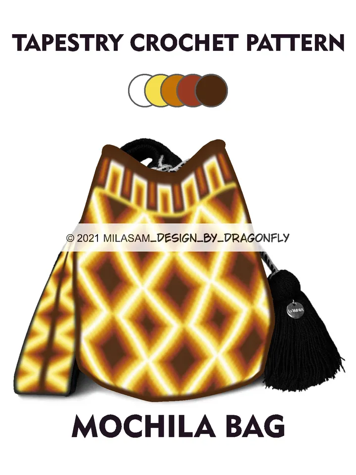 Wayuu mochila bag patternsg - Illusion