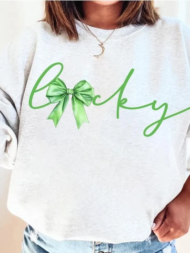 Lucky St.Patricks Day Coquette Png, St Patricks day png, Lucky png, St Patrick Bow Png, St Pattys day png, Girl st patricks day, Shamrock